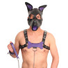 The Red PUPPY SET OREILLES ET LANGUE EN CUIR VIOLET